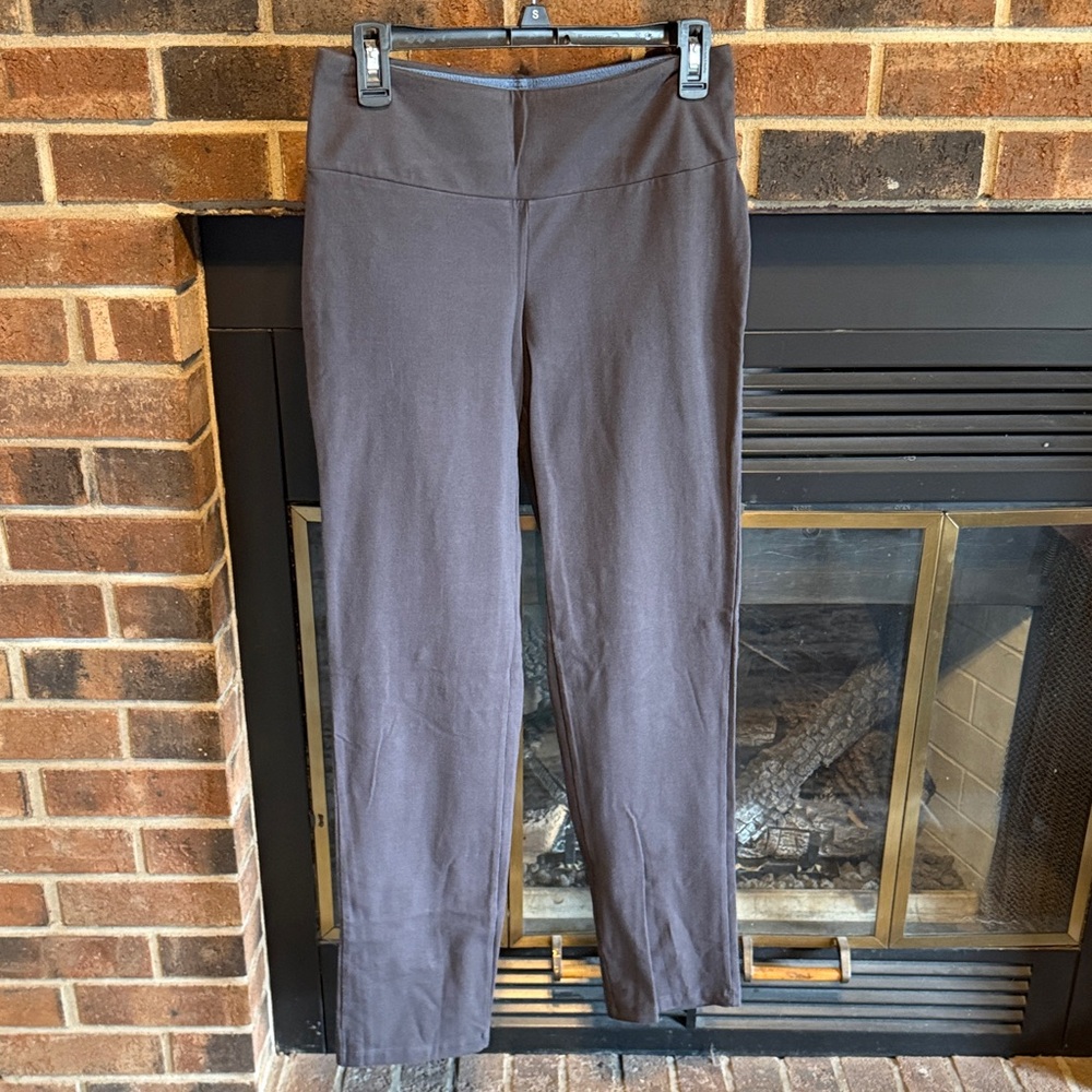 Women with Control Charcoal Straight Leg Pants